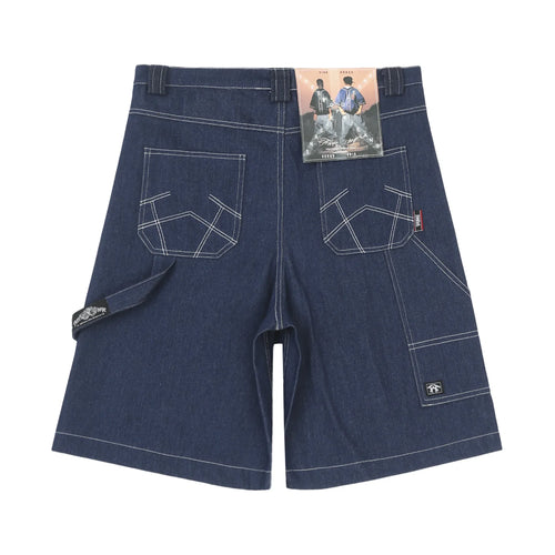 Oversized Jorts Summer Jeans Shorts Men's Wide Leg Baggy Y2K Denim